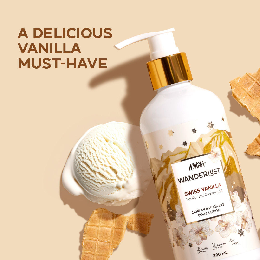 Nykaa Wanderlust Bestseller Perfume Body Lotion (Long Lasting Fragrance) Up to 24 Hrs Moisturisation