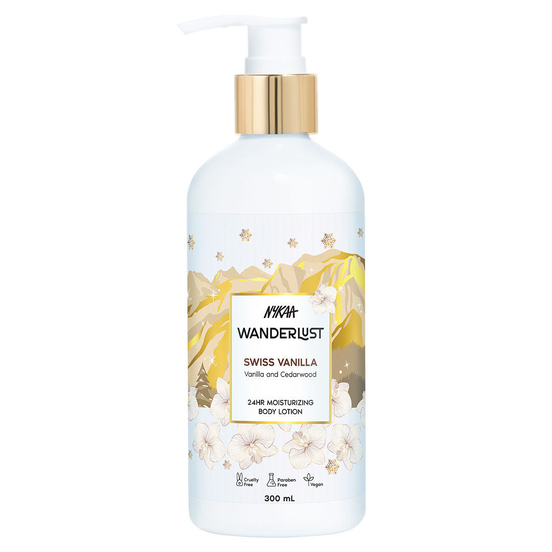 Nykaa Wanderlust Bestseller Perfume Body Lotion (Long Lasting Fragrance) Up to 24 Hrs Moisturisation