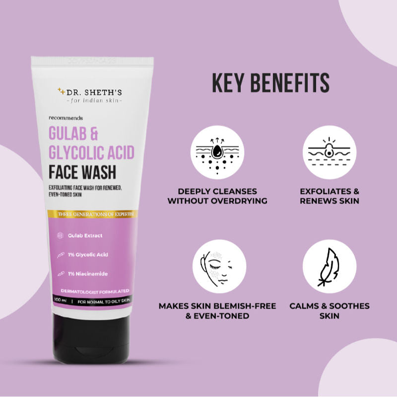 Gulab & Glycolic Acid Face Wash
