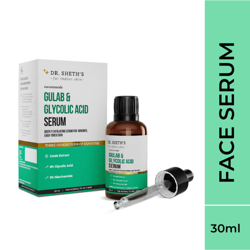Gulab and 6% Glycolic Acid Serum to Brighten and Improve Skin Texture