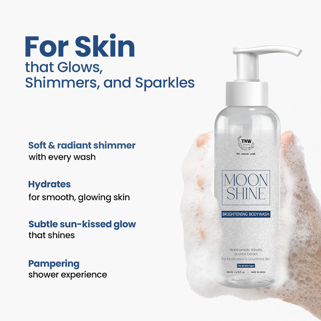 Moon Shine Brightening Body Wash With Green Tea & Aloe