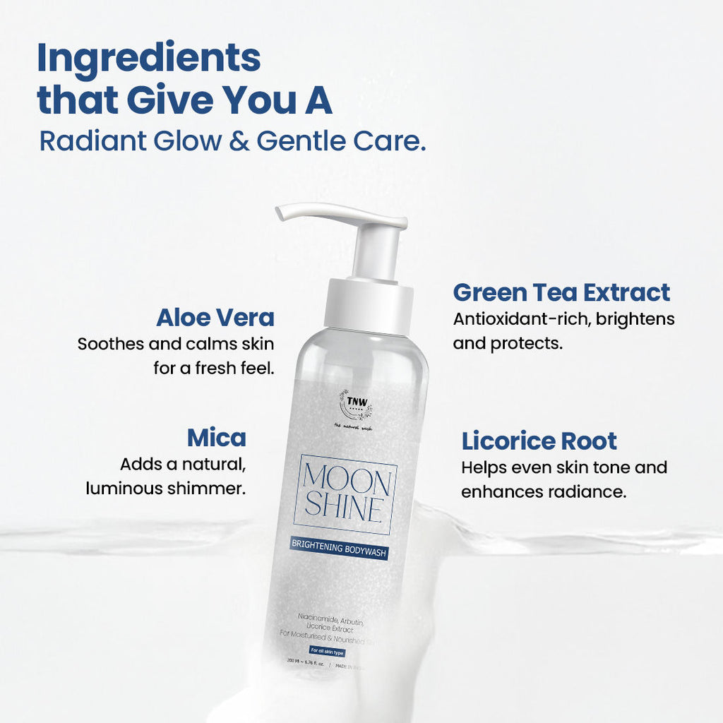 Moon Shine Brightening Body Wash With Green Tea & Aloe