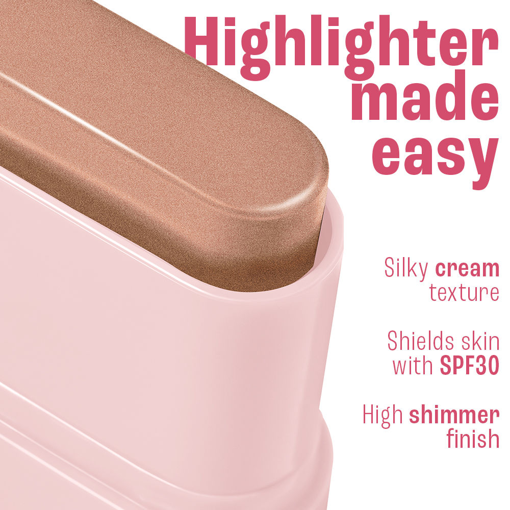 9to5 Hya Beach Edit Blush, SPF 30, Creamy Texture, Dewy Finish - Golden Getaway
