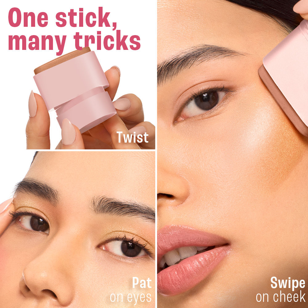 9to5 Hya Beach Edit Blush, SPF 30, Creamy Texture, Dewy Finish - Golden Getaway