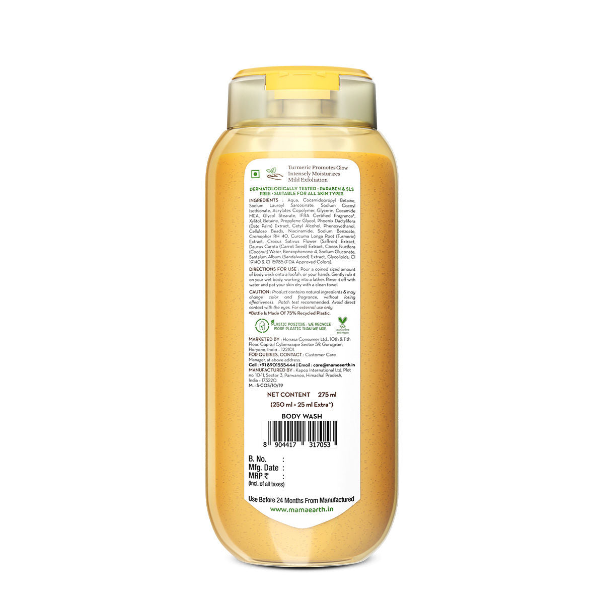 Ubtan Moisturizing Body Wash With Turmeric & Saffron