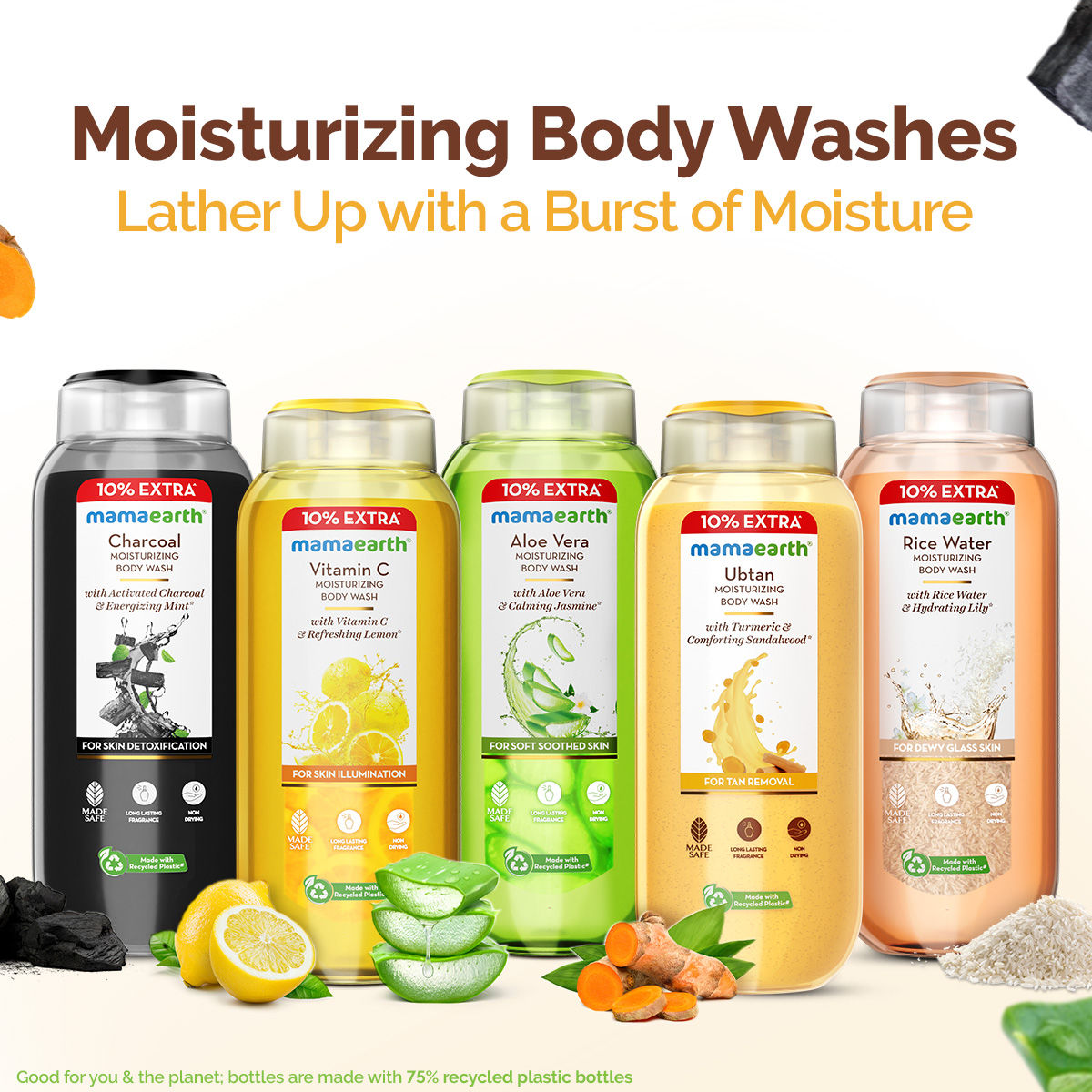 Ubtan Moisturizing Body Wash With Turmeric & Saffron