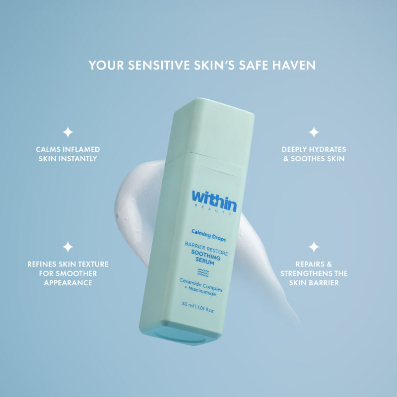 Ceramide & Niacinamide Serum, Calming Drops Barrier Restore Soothing Serum