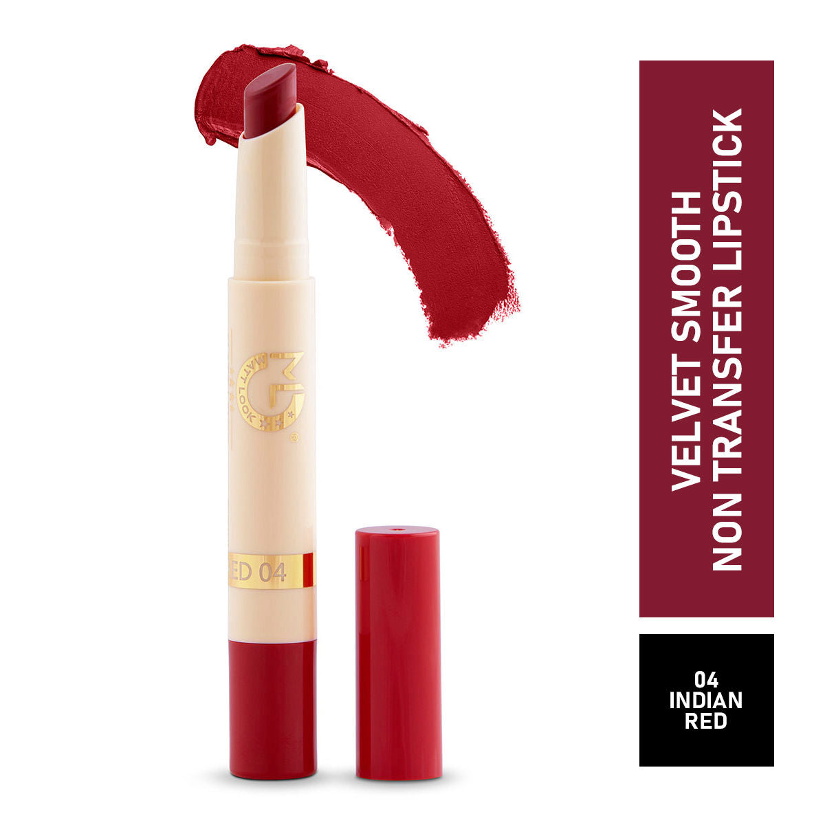 Velvet Smooth Non Transfer Lipstick - Indian Red