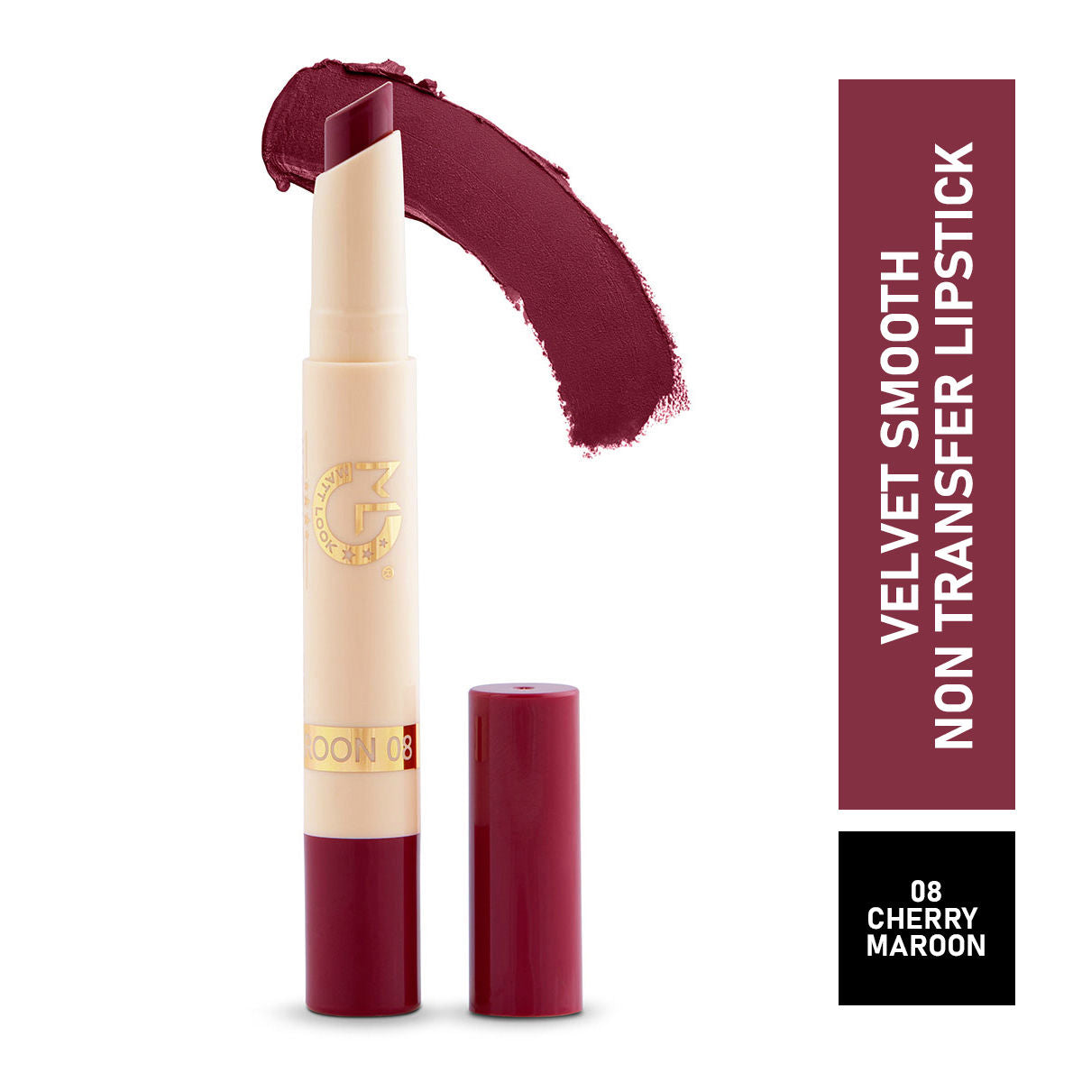 Velvet Smooth Non Transfer Lipstick - Cherry Maroon