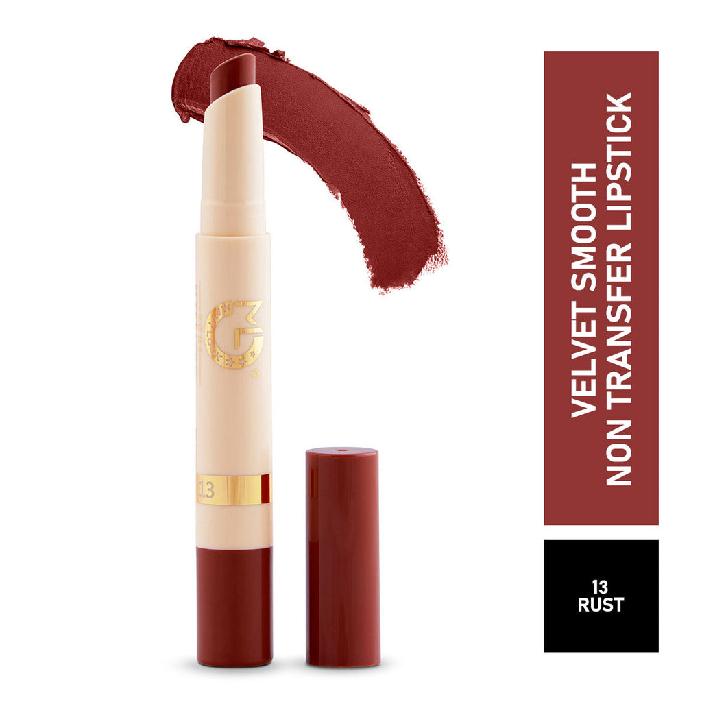 Velvet Smooth Non Transfer Lipstick - Rust