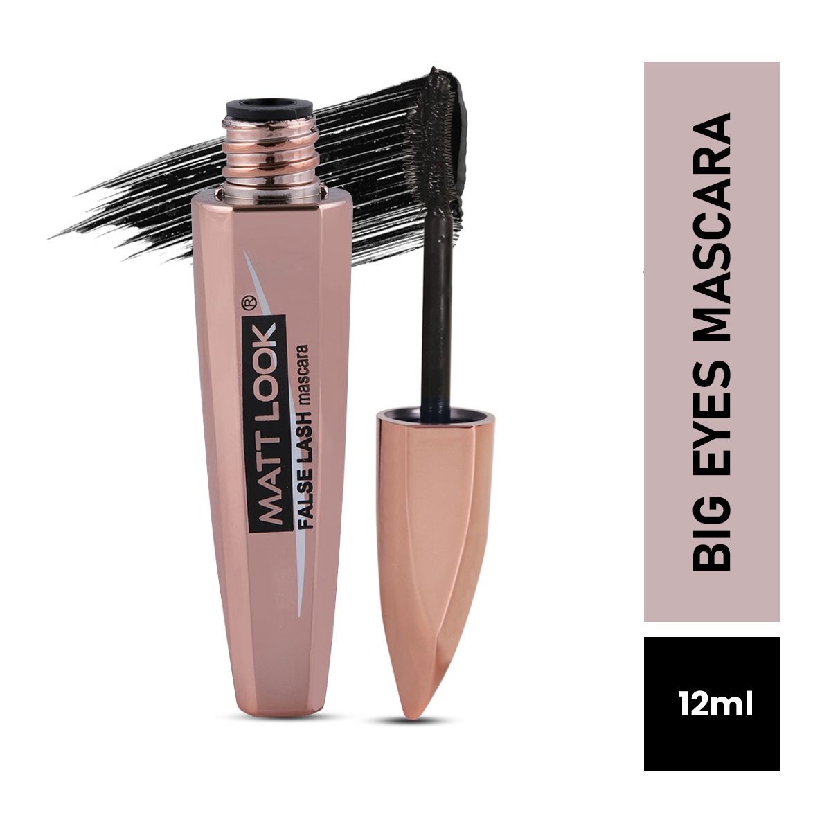 Eye Makeup Curl & Volume Waterproof False Lash Mascara - Black