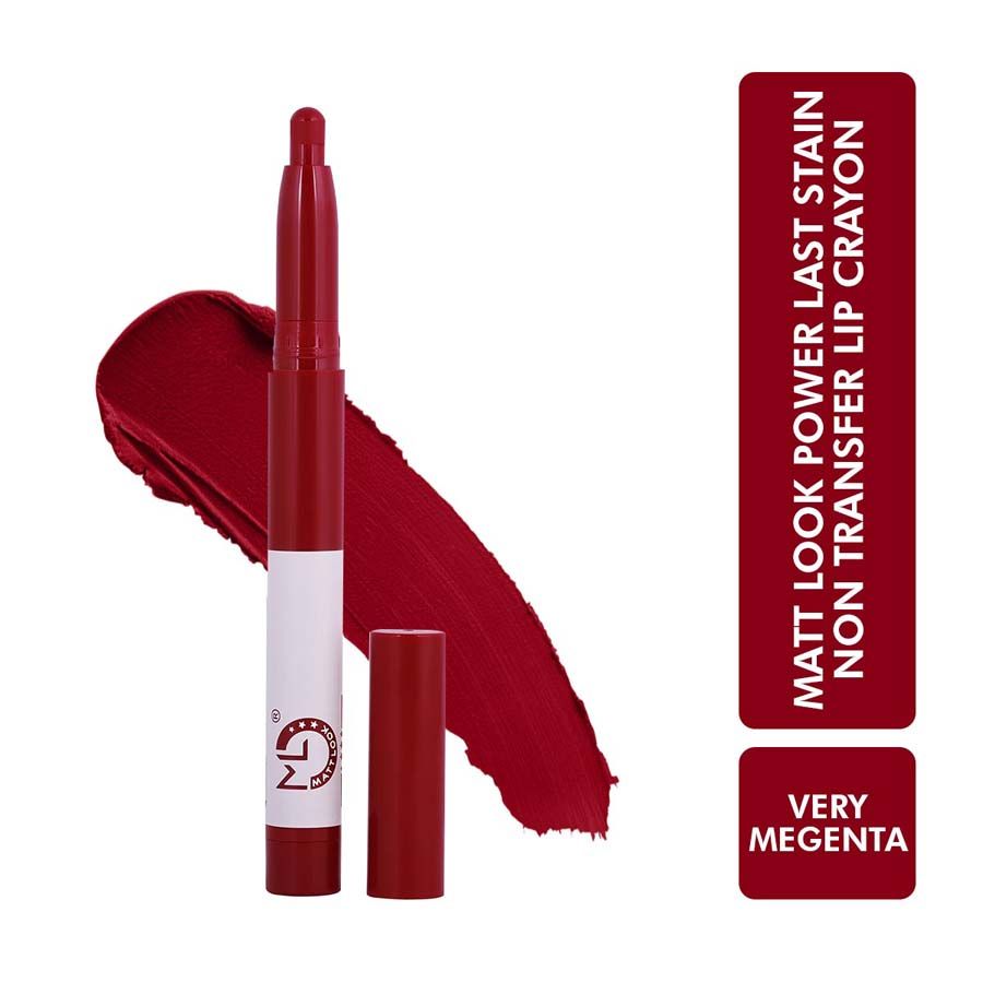 Power Last Lip Stain Crayon Lipstick - Very Magenta