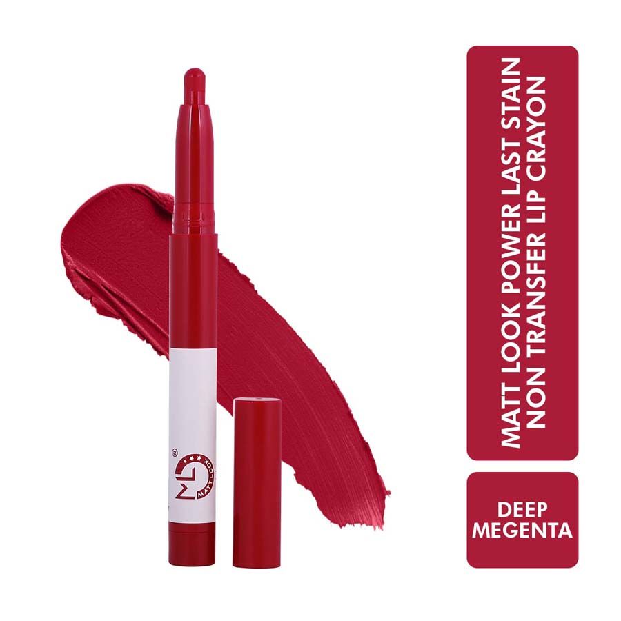 Power Last Lip Stain Crayon Lipstick - Deep Magenta