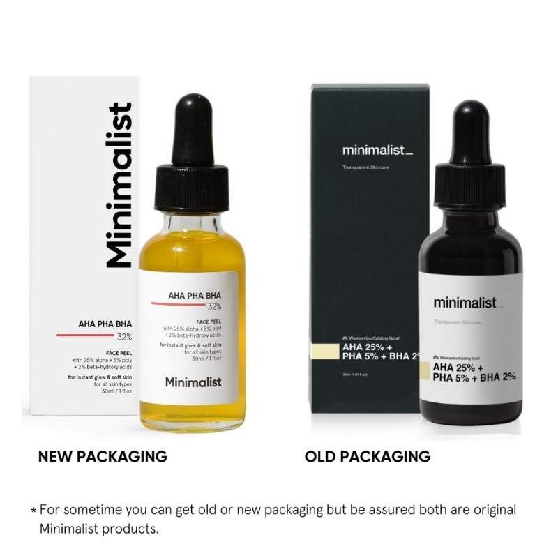 25% AHA + 5% PHA + 2% BHA Exfoliating Peel Solution For Instant Glow & Soft Skin