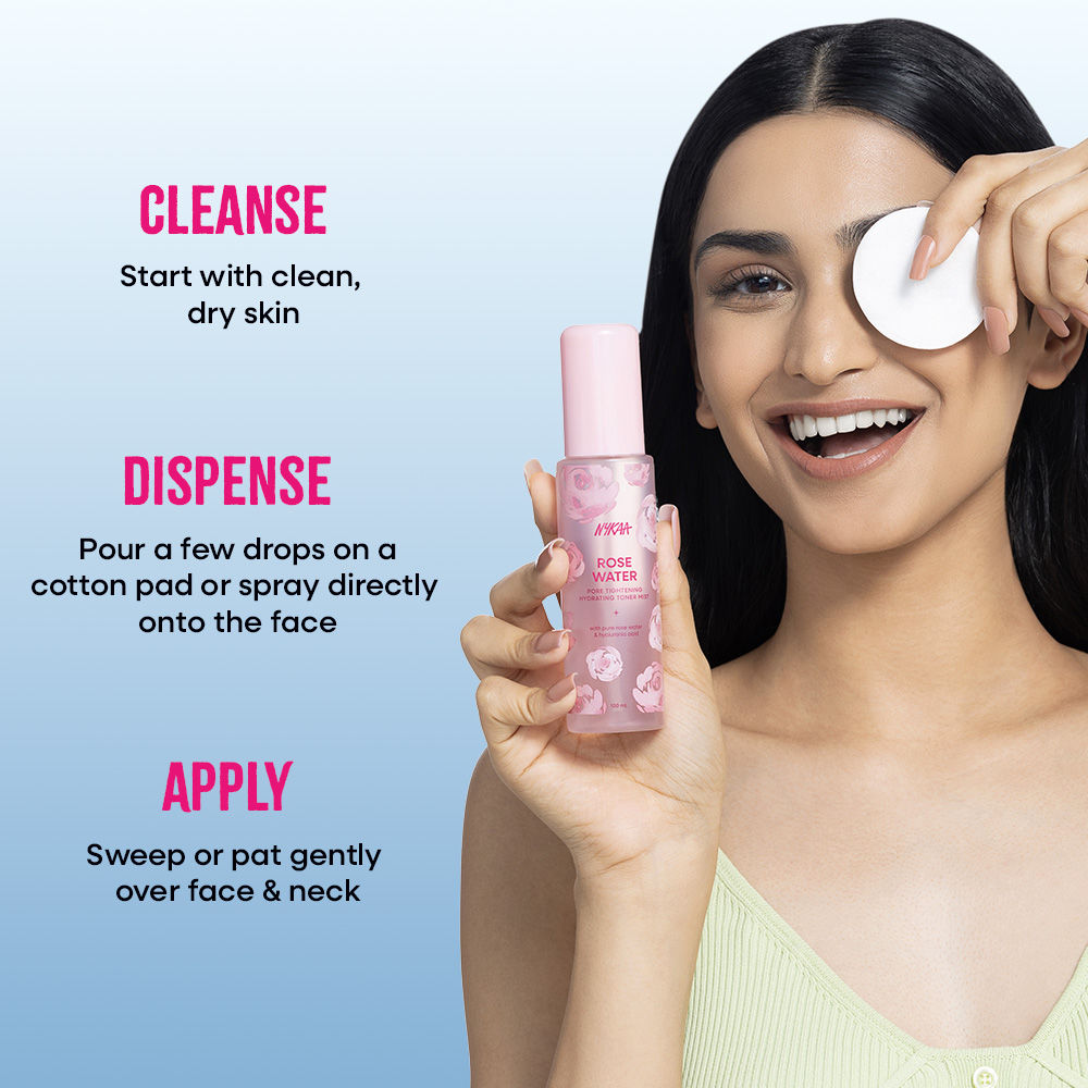 Rose Water Toner Mist with Hyaluronic Acid for Intense Hydration & Skin Barrier Repair