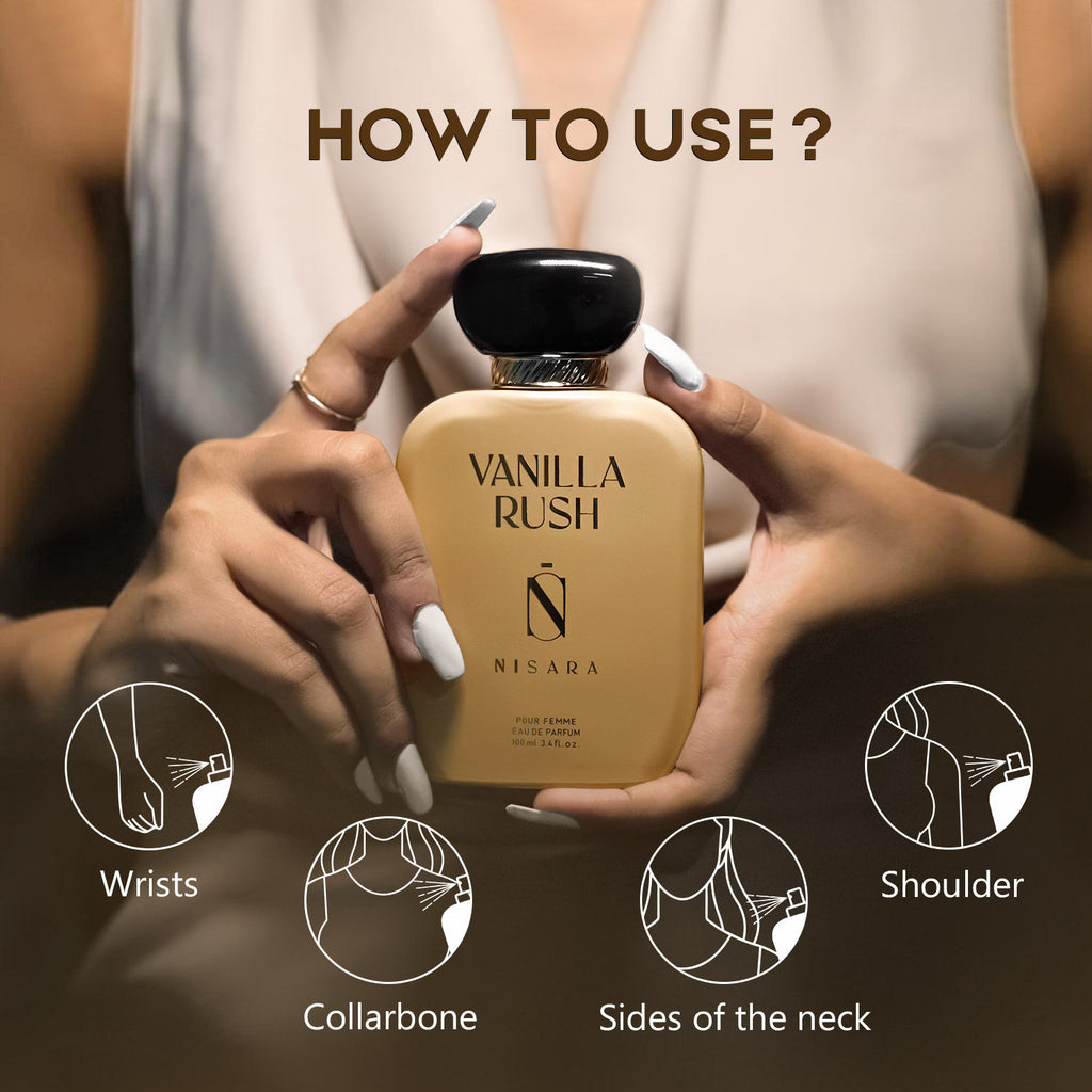 Vanilla Rush - Perfume For Women,Eau De Parfum,Long Lasting Vanilla Amber & Caramel Fragrance