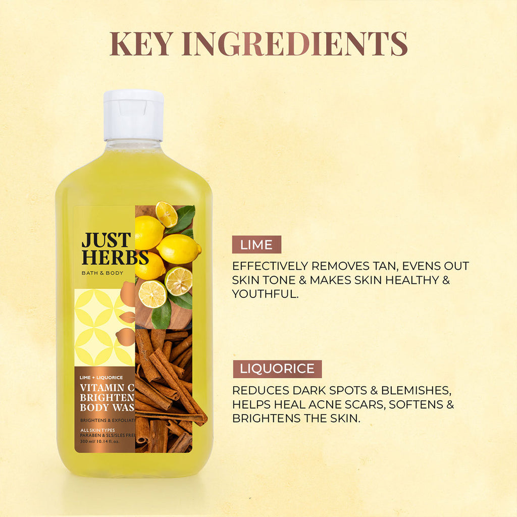 Lime And Liquorice Vitamin C Skin Brightening Body Wash