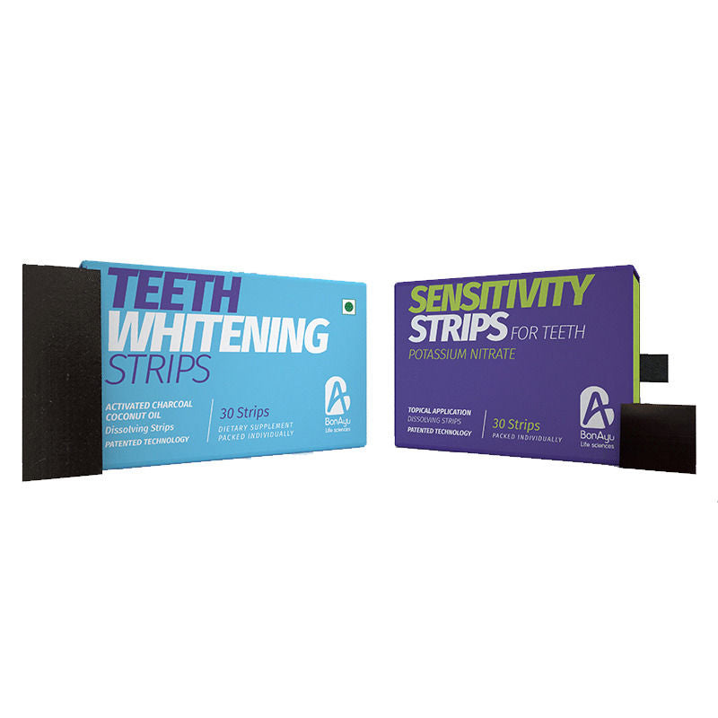 Teeth Whitening Strips + Sensitivity Strips