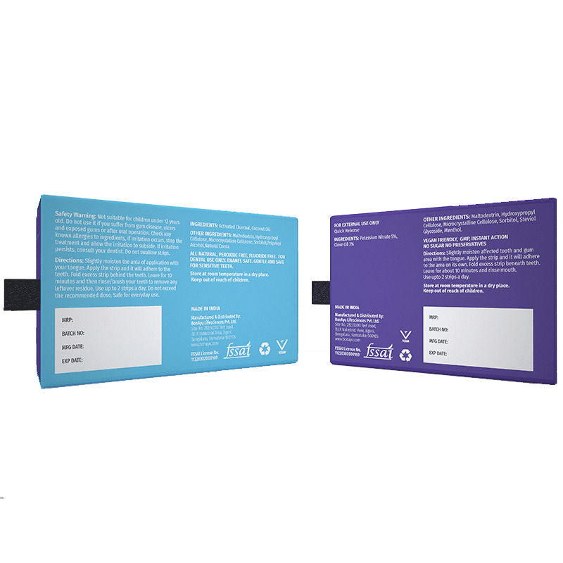 Teeth Whitening Strips + Sensitivity Strips