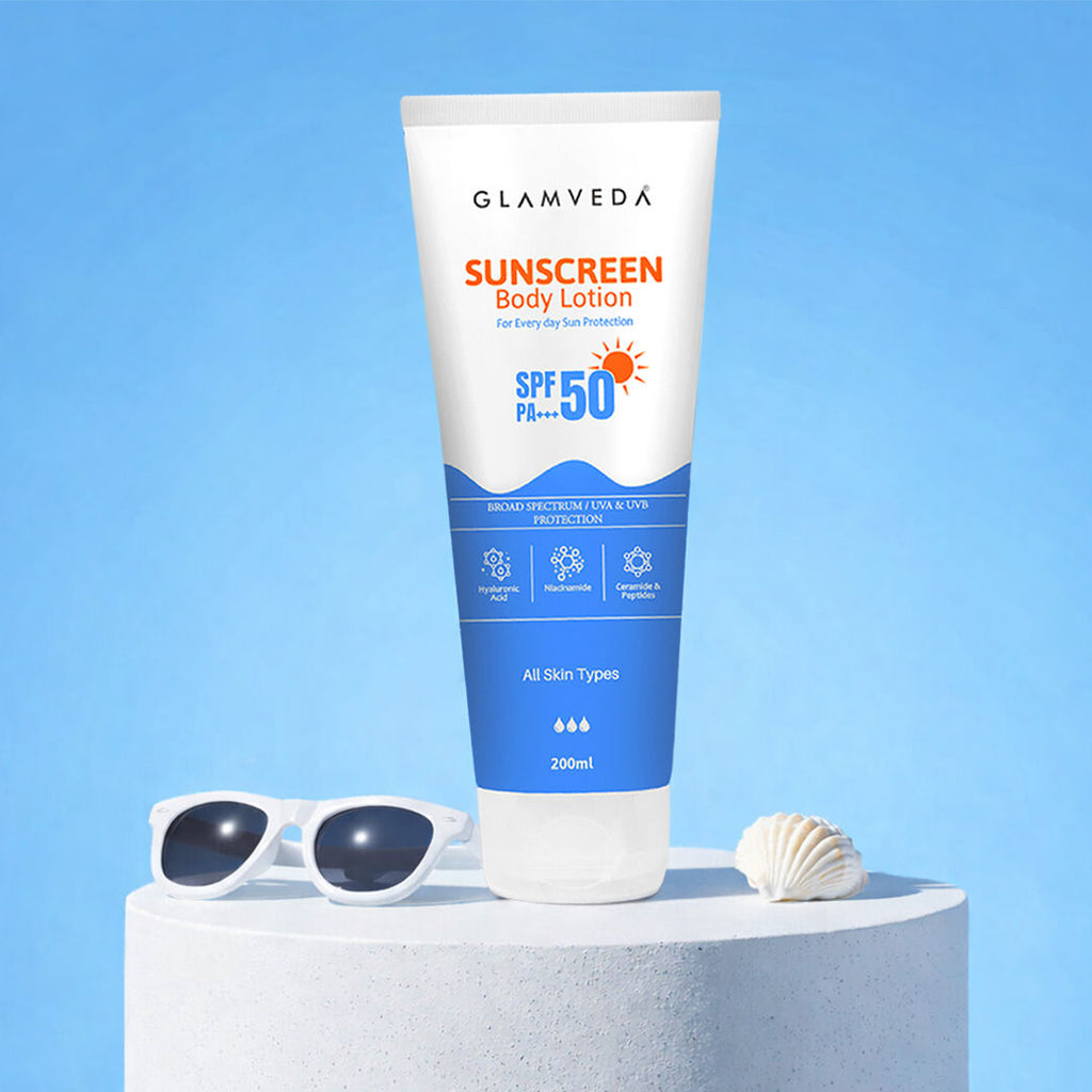 Sunscreen SPF 50 PA+++ Body Lotion With Hyaluronic Acid & Niacinamide