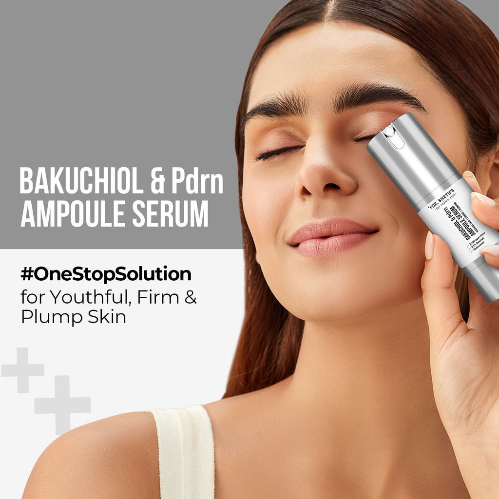 Bakuchiol & PDRN Ampoule Serum Anti-Aging, Reduces Wrinkles, Fine Lines & Repairs Skin