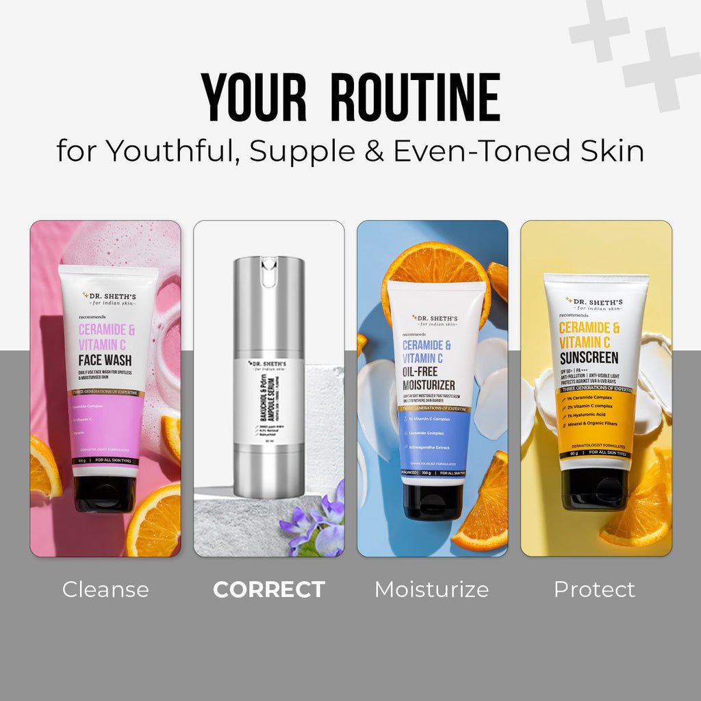 Bakuchiol & PDRN Ampoule Serum Anti-Aging, Reduces Wrinkles, Fine Lines & Repairs Skin