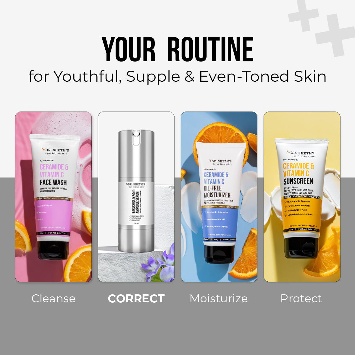 Bakuchiol & PDRN Ampoule Serum Anti-Aging, Reduces Wrinkles, Fine Lines & Repairs Skin