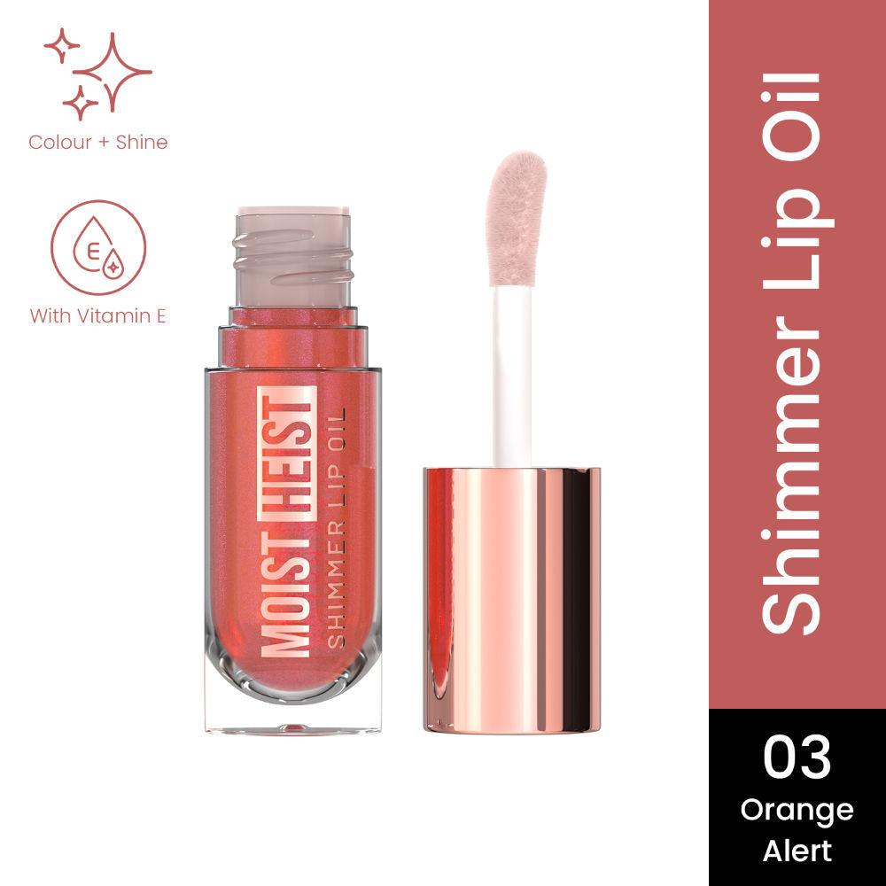Moist Heist Shimmer Lip Oil Luminous Shine , Hydrating & Lightweight
