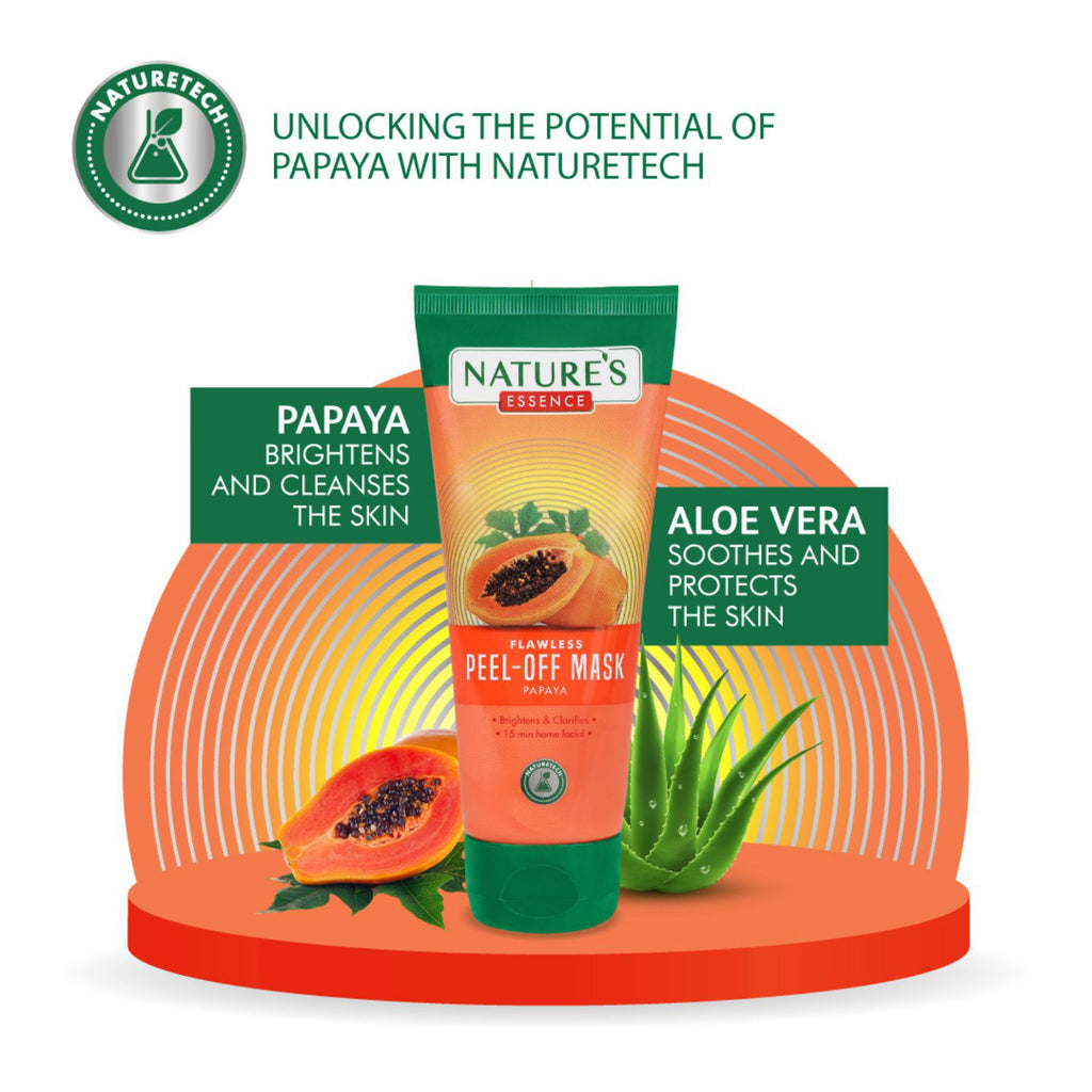 Flawless Peel-Off Mask For Glowing Skin Papaya Face Mask