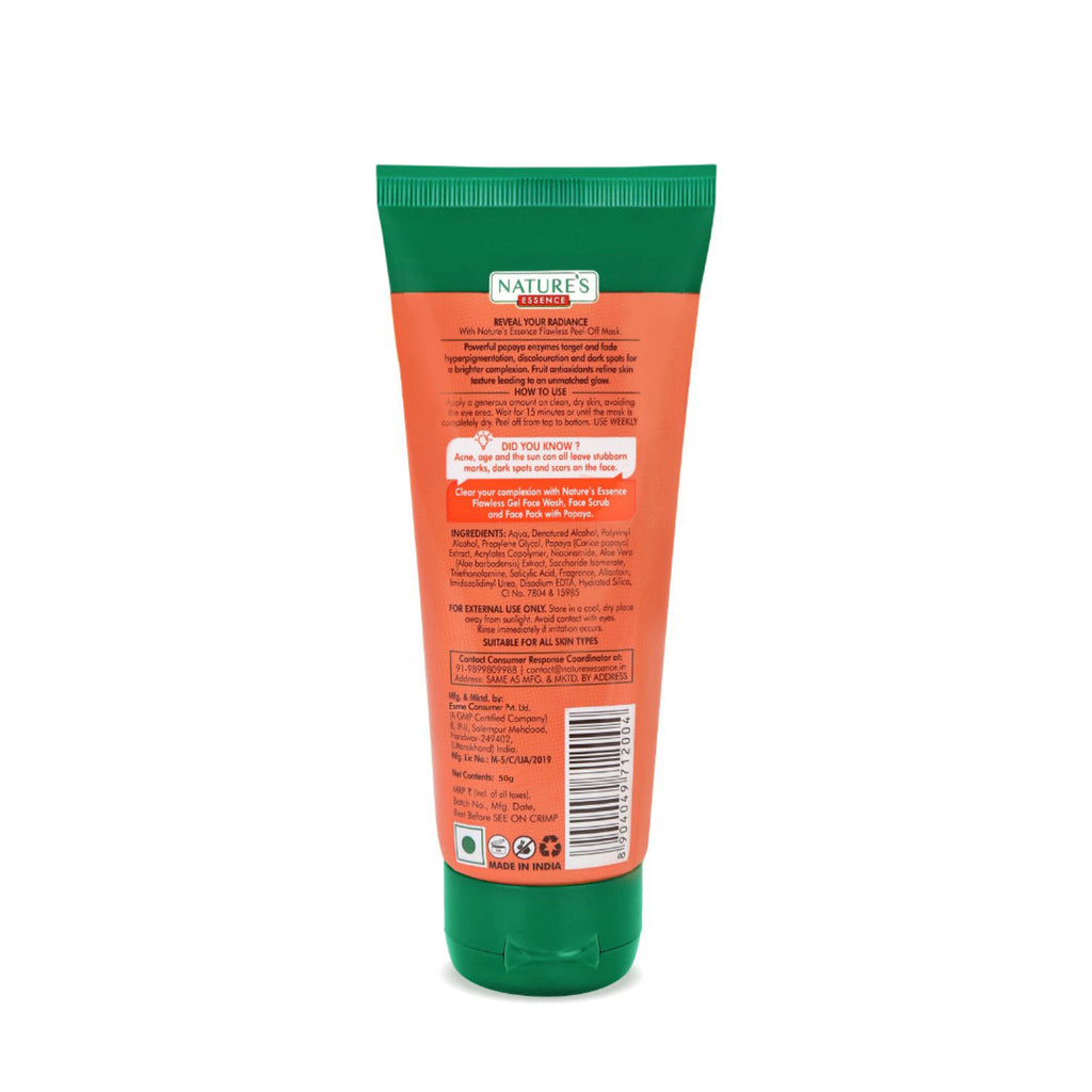 Flawless Peel-Off Mask For Glowing Skin Papaya Face Mask