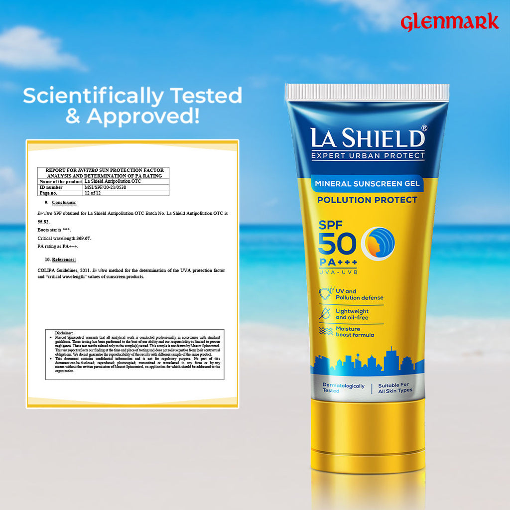 Mineral Sunscreen Gel Pollution Protect SPF 50 PA+++ UVA/UVB