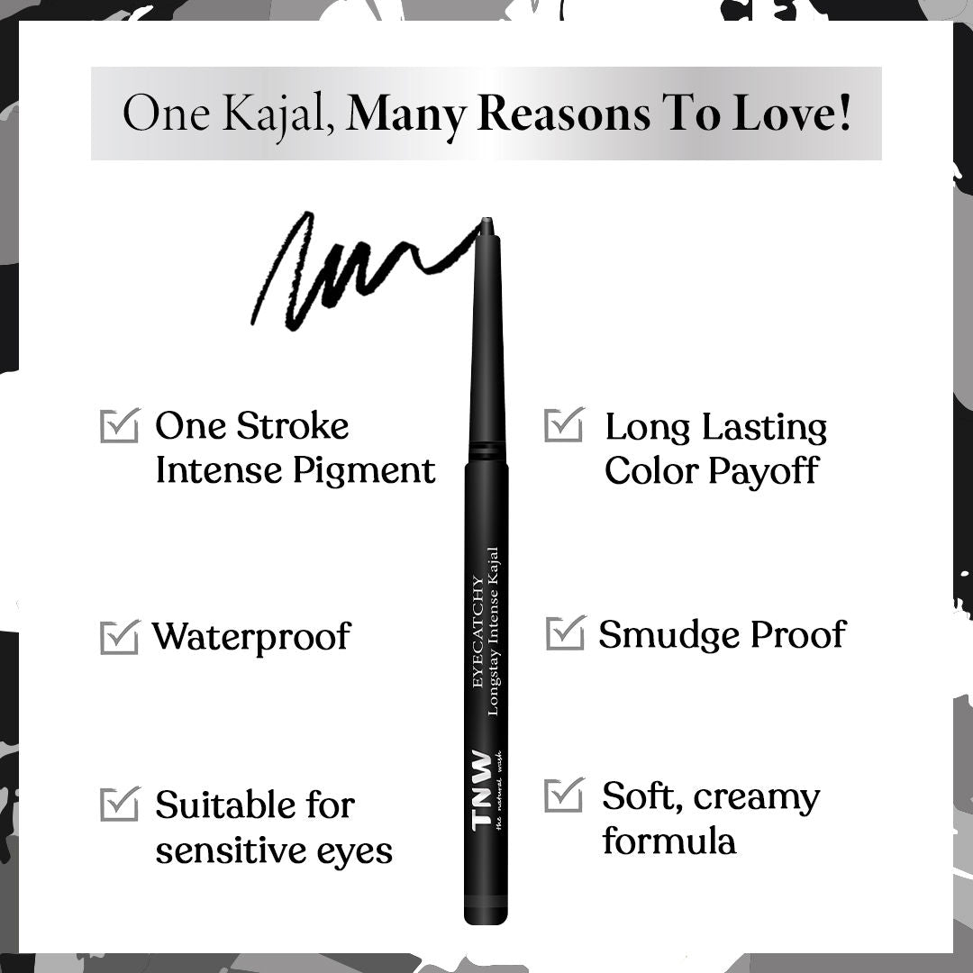 Eyecatchy Longstay Intense Waterproof Kajal Lasts Upto 12 Hrs