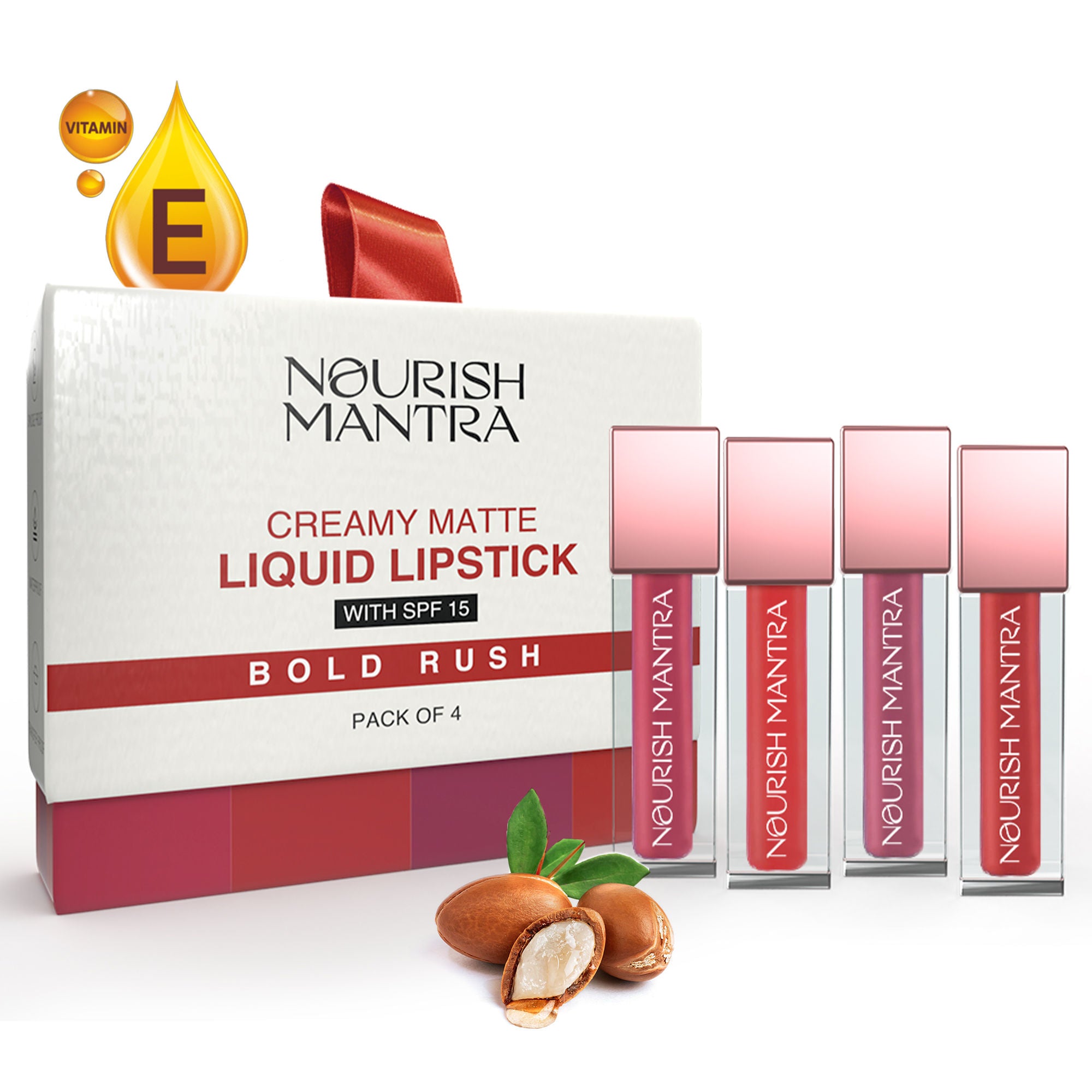 Liquid Lipstick Muted Magic Creamy Matte with SPF - Bold Rush