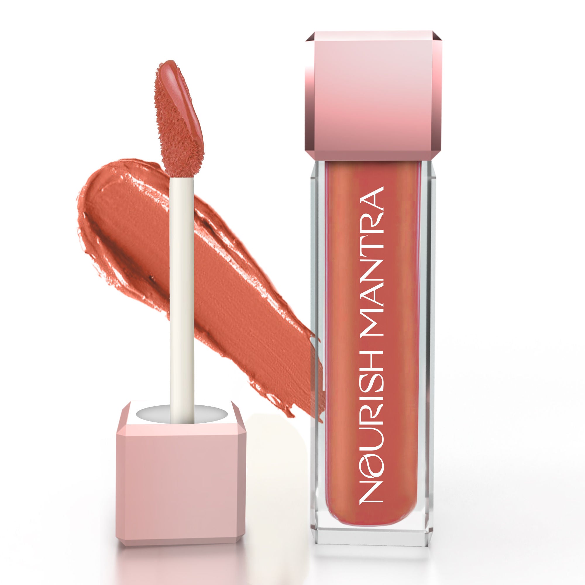Liquid Lipstick Creamy Matte with SPF/ Water Proof, Smudge Proof Shade Masoom Pink - Spice And Shanti
