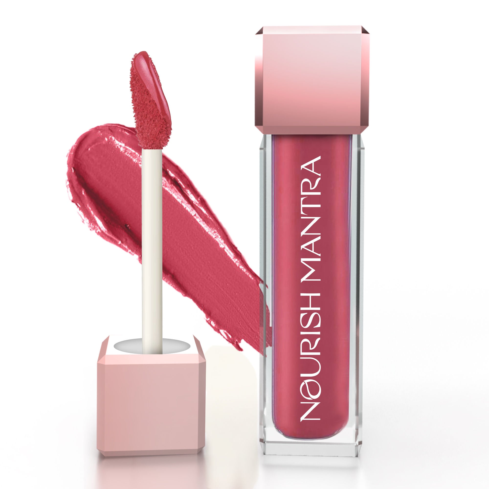 Liquid Lipstick Creamy Matte with SPF/ Water Proof, Smudge Proof Shade Masoom Pink