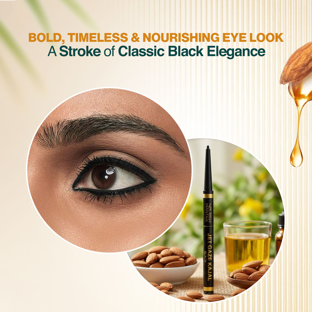 Jet Gaze Kajal Urban Rani - Blue with Almond Oil & Vitamin E