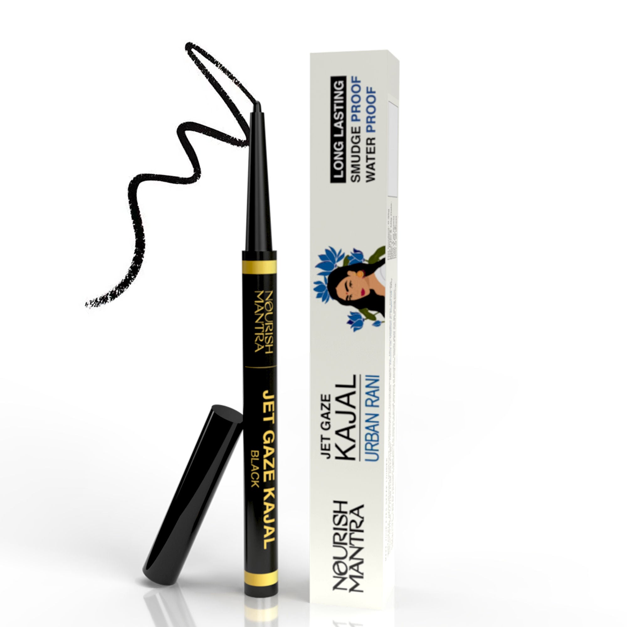 Jet Gaze Kajal Urban Rani - Blue with Almond Oil & Vitamin E