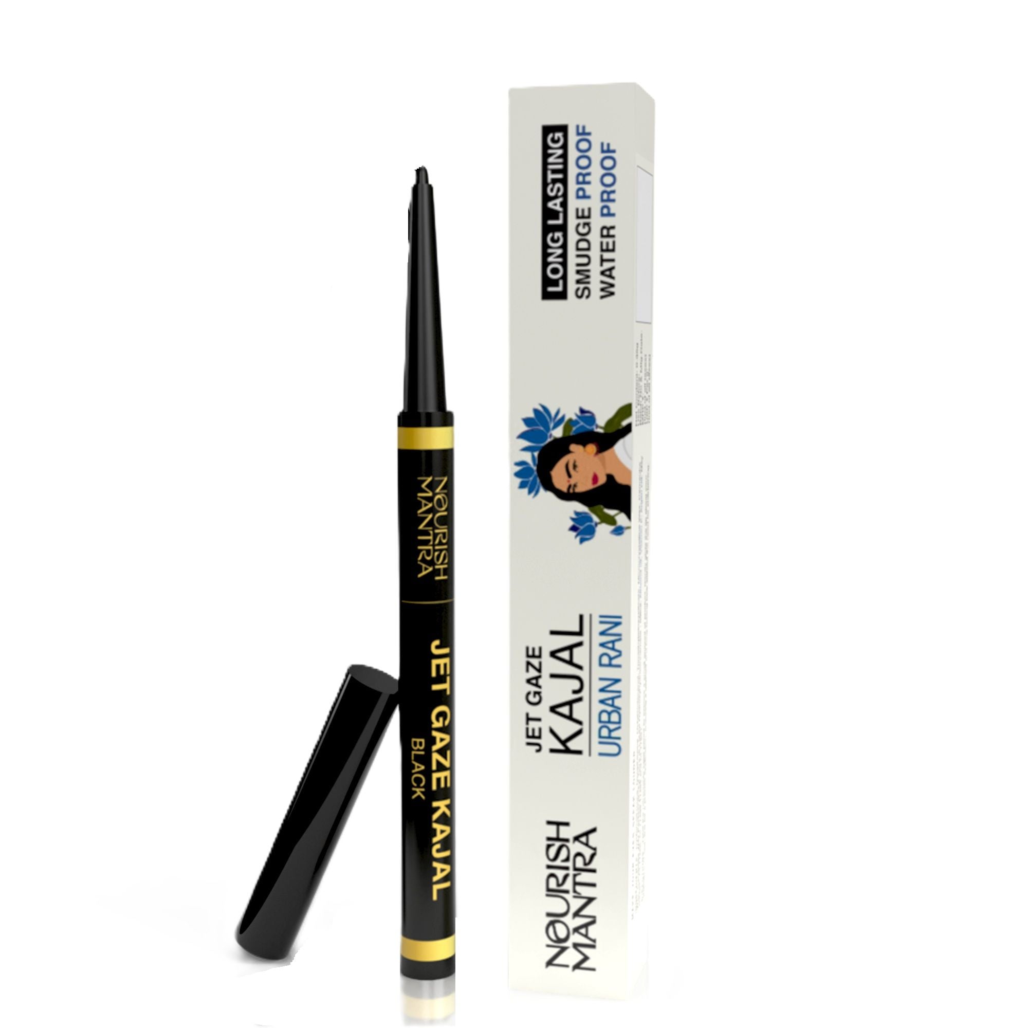 Jet Gaze Kajal Urban Rani - Blue with Almond Oil & Vitamin E