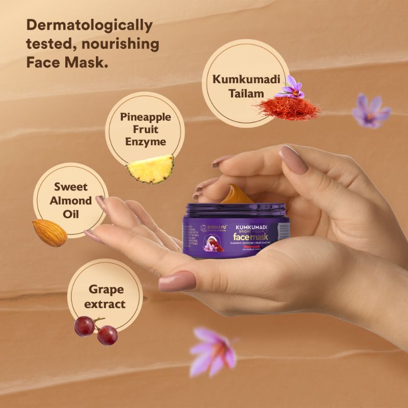Kumkumadi Bright & Glow Face Mask Reduce Dark Spot