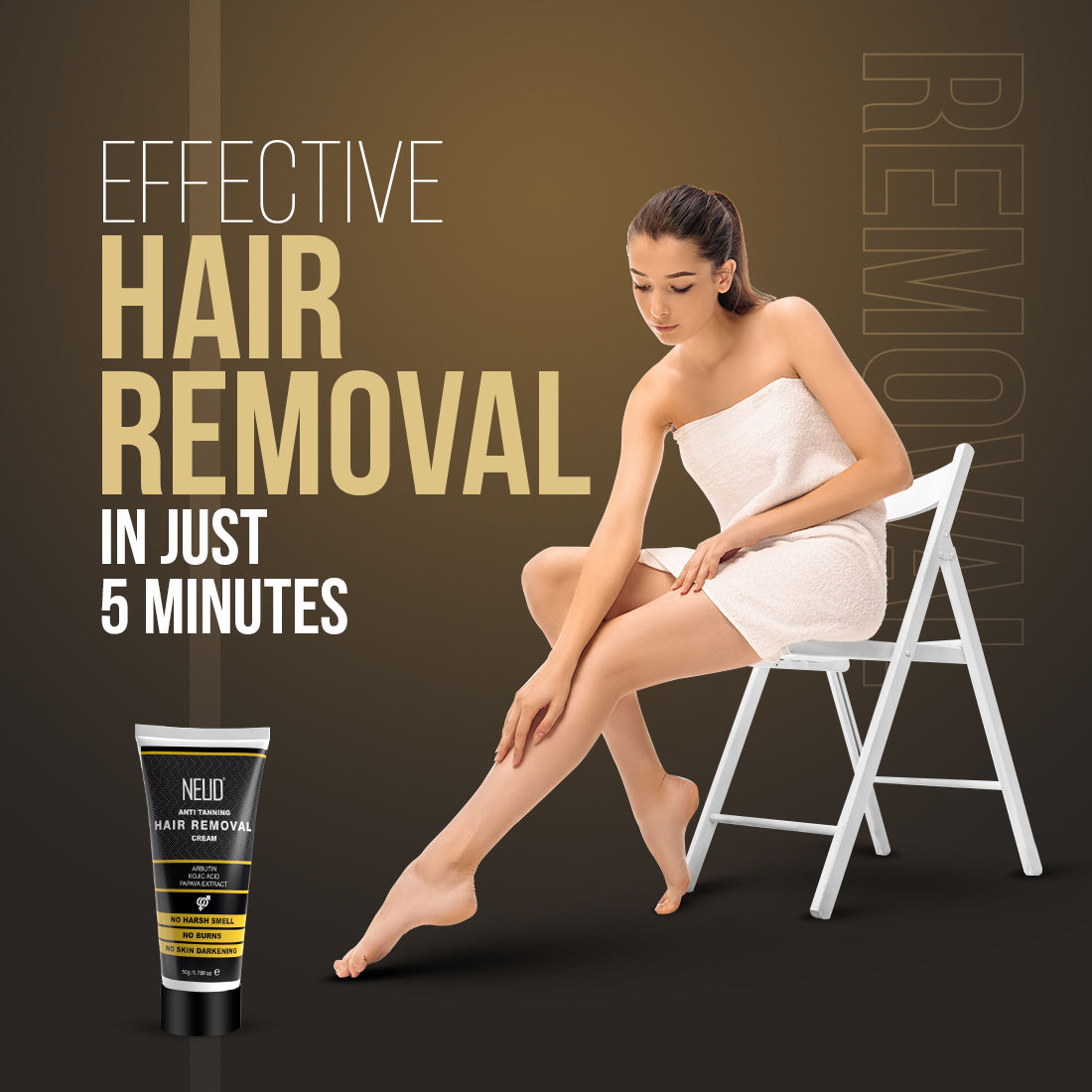 Anti-Tanning Hair Removal Cream