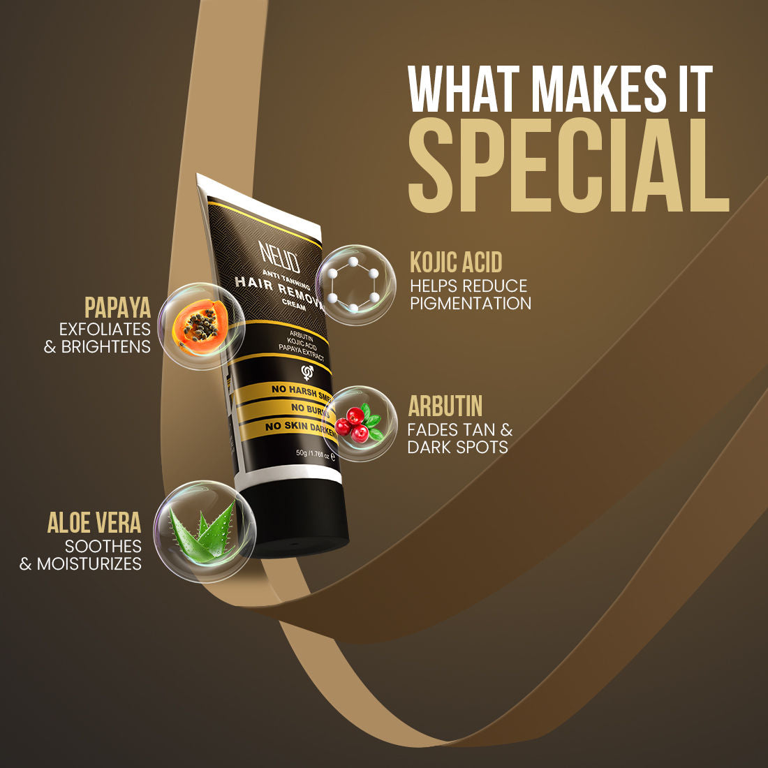 Anti-Tanning Hair Removal Cream