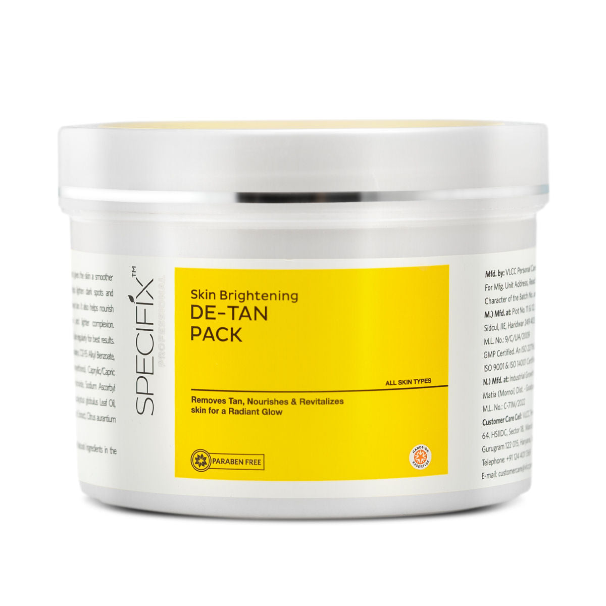 Specifix Professional Skin Brightening De-Tan Pack