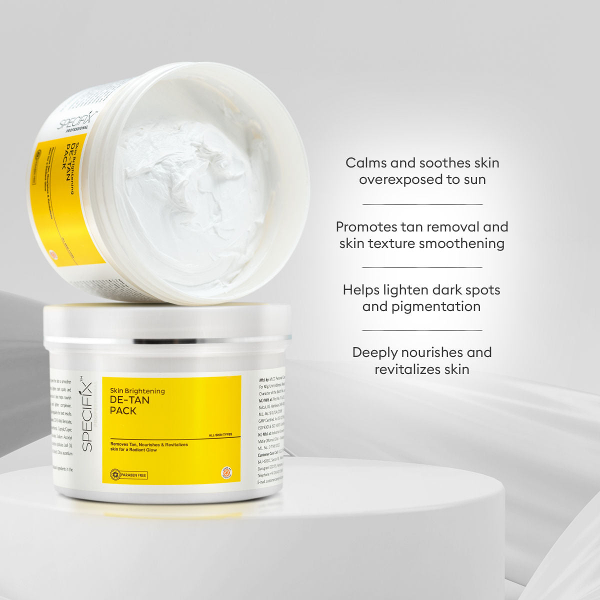 Specifix Professional Skin Brightening De-Tan Pack