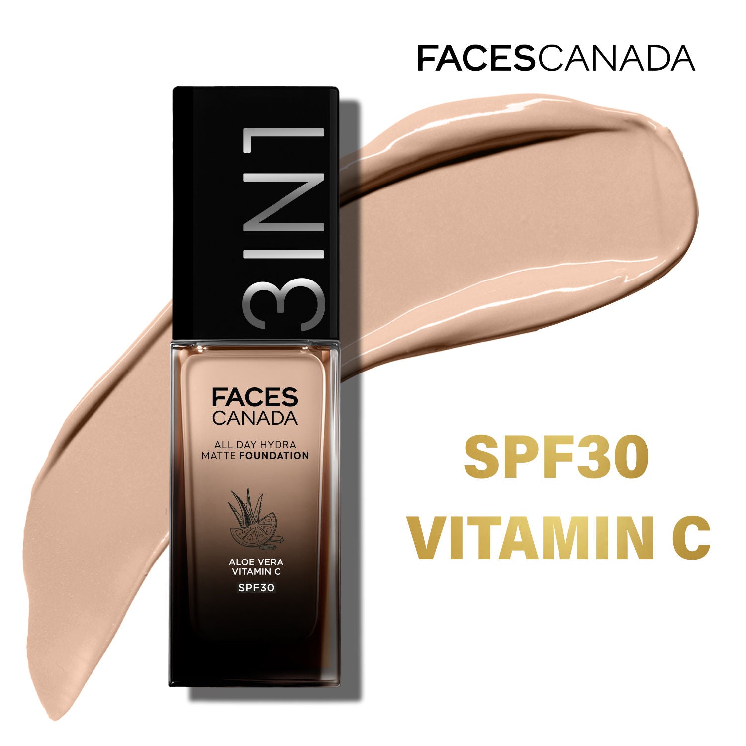 3 In 1 All Day Hydra Matte Foundation - Rich Ivory 013
