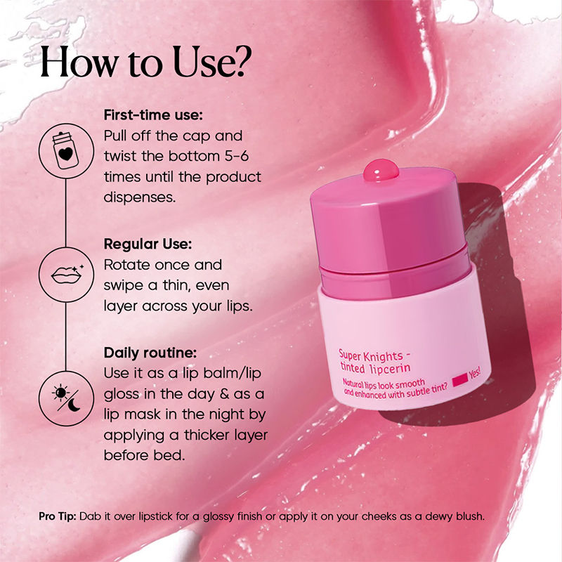 Superknight Tinted Lipcerin Korean Lip Mask