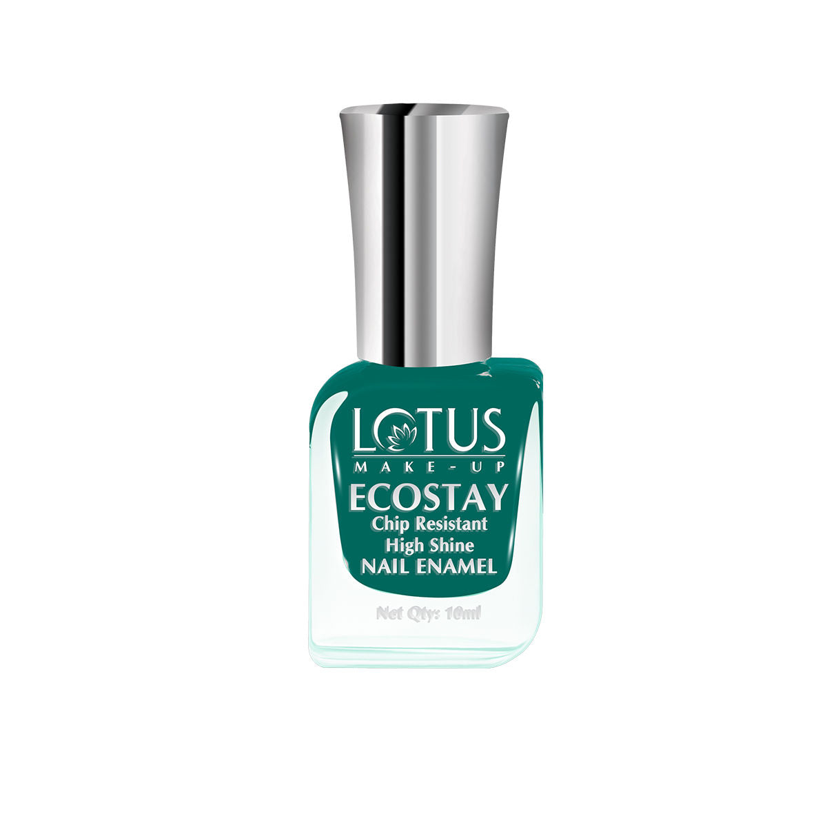 Lotus Make-Up Ecostay Nail Enamel Maroon Love, Easy to Apply & Glossy Finish - Jade Green