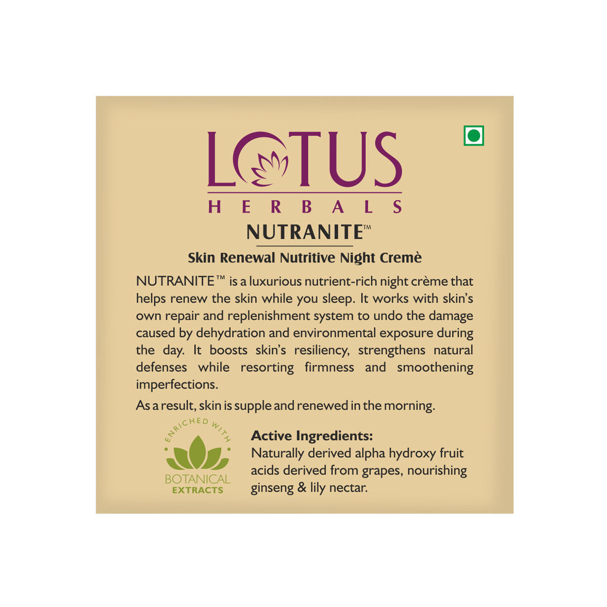 Nutranite Skin Renewal Nutritive Night Cream