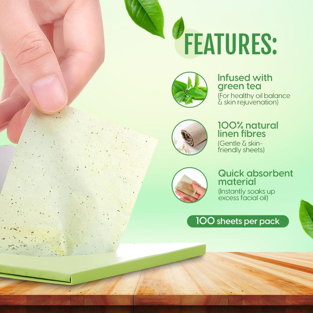 Oil Control Blotting Sheets Face Oil Absorbing Paper Pocket Sized Remover Tissues