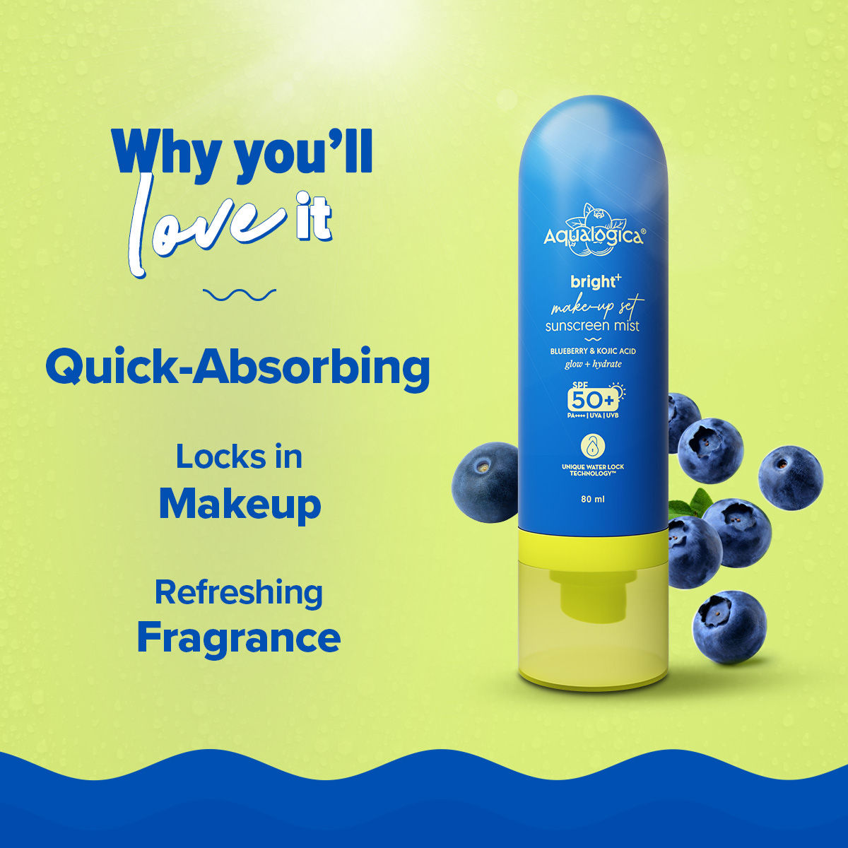 Bright+ Makeup Set Sunscreen Mist SPF 50+