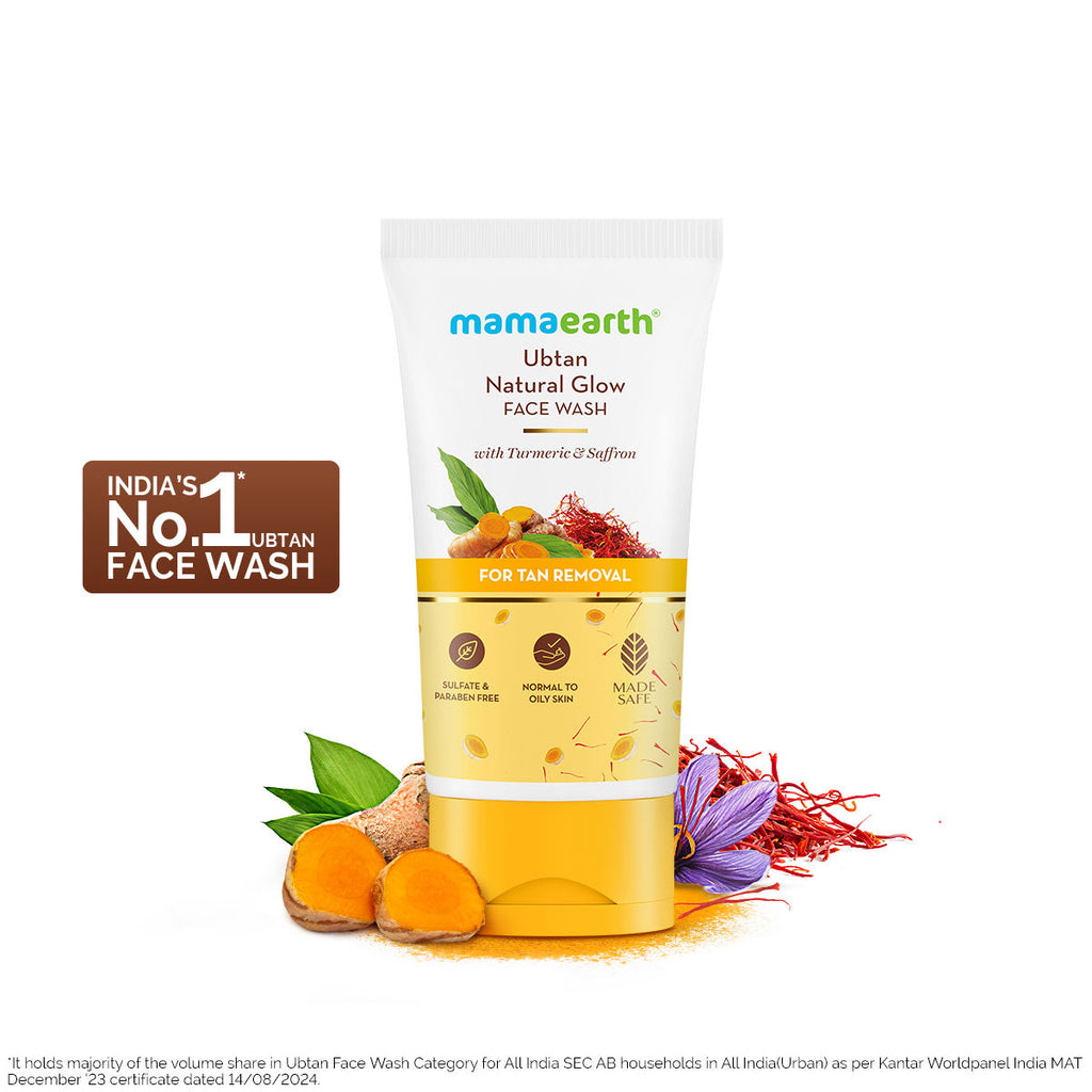 Ubtan Face Wash With Turmeric & Saffron For Tan Removal